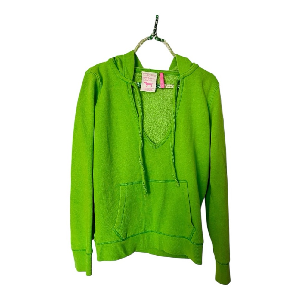 Vintage Victoria's Secret PINK Green Women’s Hoodie - Picture 3 of 6